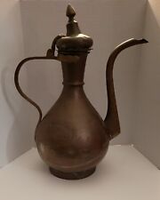 Antique Large Turkish Hammered/Brass Water Vessel Jug picture