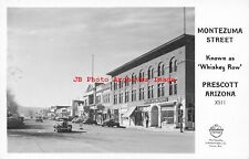 AZ, Prescott, Arizona, RPPC, Montezuma Street, Busness Section, Frashers No X511 picture