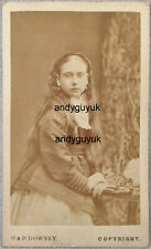 CDV PRINCESS BEATRICE BY DOWNEY ROYAL ROYALTY ANTIQUE PHOTO LONG HAIR picture