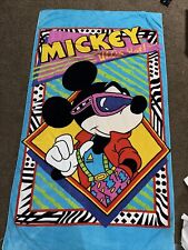 Vintage Rare Disney Franco 80s 90s Totally Mickey Mouse Beach Bath Towel Vibrant picture