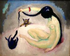 Cat Woman : Kees van Dongen : 1906 : Archival Quality Art Print for Framing picture