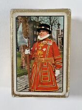 Vintage Piatnik Playing Cards 60s Yeoman Warder England Tower with Original Box picture