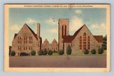 Tulsa OK, University Methodist Church, Oklahoma c1947 Postcard picture