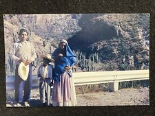 Natives Of Old Mexico On Highway Antique Photo Postcard picture