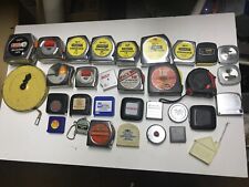 LOT OF 32 VERY NICE USED TAPE MEASURES STANLEY LUFKIN SEARS ACE AND ADVERTISING picture
