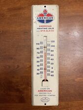 Vintage Metal Thermometer From Standard Sta-Clean Heating Oils picture