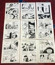 NAZA stone age warrior #8 9 PAGES ORIGINAL ART 1965 SPARLING Savage DELL picture