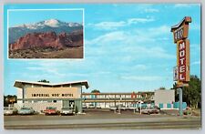 Postcard Colorado Springs Colorado CO Imperial 400 Motel Multi View Unposted picture