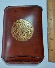 Vintage Superior Warranted Leather Cigar Tobacco Case picture