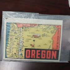 Baxter Lane Co. Vintage Water Dip Decal OREGON THE BEAVER STATE Sticker picture