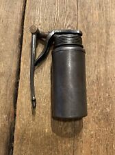 VINTAGE WESCO FOLDING OIL CAN WW2 CLASSIC MOTORCYCLE TOOLKIT BSA WD M20 OLD TOOL picture
