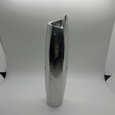 NAMBE w/ Original Box Spiral Vase Silver Alloy 9.75” 1994 picture