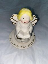 VINTAGE HERMITAGE POTTERY LIMITED EDITION JOHN TOTH ANGEL TEALITE 'BELIEVE' picture