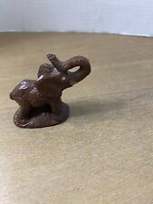 Wooden Carved Elephant Figure Animal 2.5” By 3” picture
