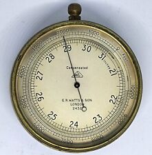 Antique Pocket  Aneroid Compensated Barometer by E.R. Watts & Son, London 2432 picture