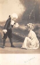 Traer IA~Childhood Actors? President & Martha Washington~Powdered Wig RPPC c1913 picture