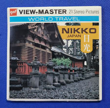RARE Scarce gaf 1971 B267 Nikko Japan World Travel view-master 3 Reels Packet picture