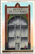 Postcard NJ Atlantic City - Kents Restaurant picture