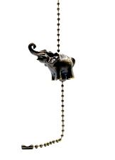 Lamp Parts-Socket/Fan Pull Chain-ELEPHANT-Antq. Brass Finish-13