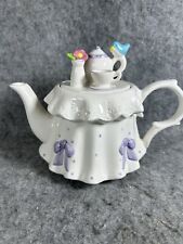Pre-Owned Teleflora Ceramic 7in Spring Tea Party Teapot DD02B21005 picture