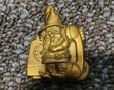 Gnome Troll Elf Vintage Rotary Phone | Refrigerator Magnet Metal 80s 1980s picture