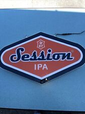 Session IPA Light up Sign Rare 2 SIDED , 3 Small Cracks In Plastic, Very Bright picture
