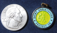 Vintage St Christopher Surf Style Enamel Medal picture