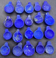 Outstanding Lot Of 20 Pics Top Quilty Lapis Lazuli Natural Stone Scope Amulets picture