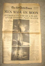 Vintage July 21, 1969 Edition New York Times Men Walk On Moon picture