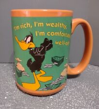 Daffy Duck I'm Rich I'm Wealthy I'm Comfortably Well-Off Mug 2000 Warner Bros picture