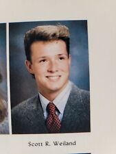 Scott Weiland Stone Temple Pilots 1986 Senior Year High School Yearbook picture