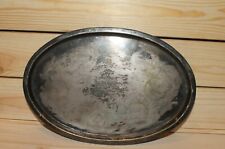 Antique silver plated serving tray picture