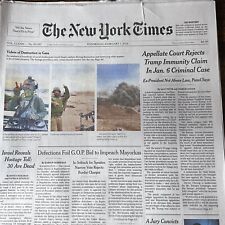The New York Times Newspaper February 7 2024 X President Not Above Law Panel Say picture
