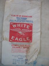 NOS Vintage White Eagle Caldwell Idaho Flour Bag 10 Lbs. picture