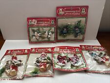 VINTAGE 6 Pks.  Package Tie On Christmas Commodore Tie Ons picture