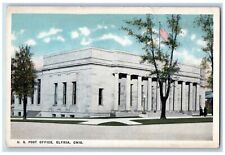 Elyria Ohio OH Postcard US Post Office Building Street View c1930's Vintage picture