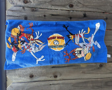 Vintage Looney Tunes Basketball Hand Towel 1995 Taz Bugs Daffy 15 x 32 Inches picture