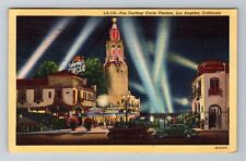 Los Angeles CA-California, Fox Carthay Circle Theatre, Vintage c1946 Postcard picture