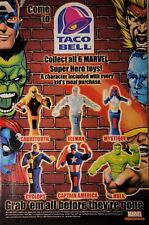 2001 Taco Bell Marvel Super Hero Toys/Figures Vintage Print Ad/Poster Promo Art picture