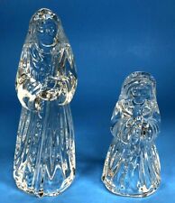 24% Lead Crystal Nativity Figurines Joseph & Mary By Princess House Vintage 6