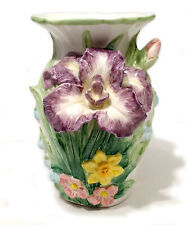 Vintage 1994 Fitz & Floyd Iris Vase 8