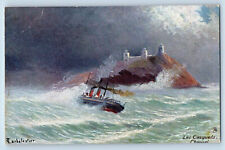 Jersey Postcard Les Casquets Channel c1910 Unposted Oilette Tuck Art picture