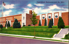 Vintage C. 1940's Northumberland High School Pine Knotter Front View PA Postcard picture