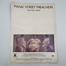 Manic Street Preachers The Holy Bible 1994 Vtg UK Promo Print Ad 9