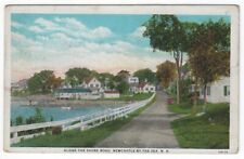 Newcastle-By-The-Sea, New Hampshire, Vintage Postcard View Along the Shore Road picture