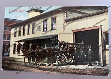Antique Postcard 1909 Fire Department Centralia WA Washington horse drawn engine picture