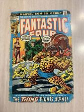 FANTASTIC FOUR 127 1972 ORIGINAL FRONT COVER ONLY - THE THING Fights Alone picture