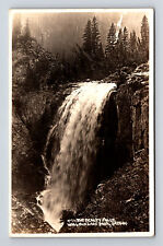 RPPC The Beauty Falls Waterfall Wallowa Lake Park Oregon OR Real Photo Postcard picture