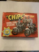 New 1979 Donruss CHiPS TV Show Wax Box 36 Sealed Packs 4 Stickers Per Pack picture