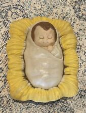 Vintage Nativity Blow Mold Baby Jesus Lighted Made In USA General Foam Plastics picture